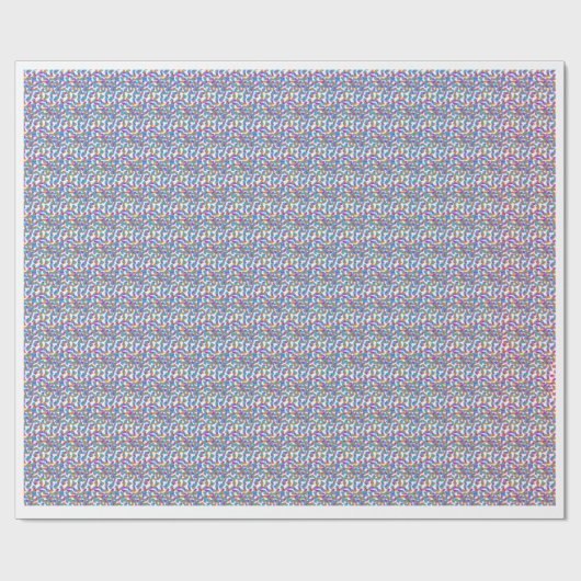 Modern Colorful Geometric Mosaic Pattern Wrapping ラッピングペーパー (フラット)