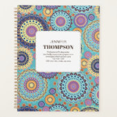 Modern Colorful Personalized Geometric  プランナー手帳 (正面)