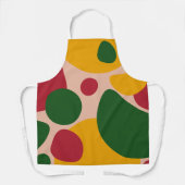Modern Colorful Polka Dot Apron  エプロン (正面)