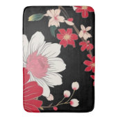 Modern Colorful Sakura Flower Japan Birthday party バスマット (正面縦)