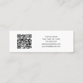 Modern Colorful Skyline Design Consultant QR code  スキニー名刺 (裏面)