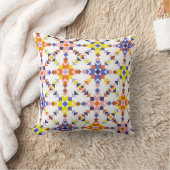 Modern Colorwave Throw Pillow クッション (ブランケット)