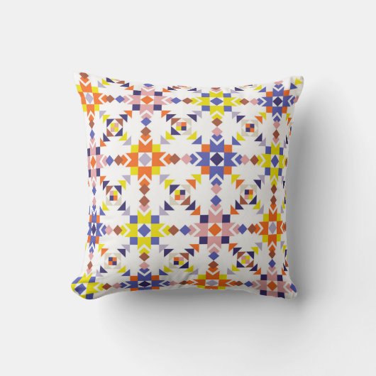 Modern Colorwave Throw Pillow クッション (正面)