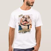 Modern Comic Simple Cool Grunge Custom Pet Photo Tシャツ (正面)