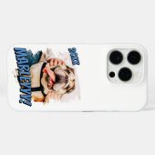Modern Comic Simple Grunge Custom Pet Photo Case-Mate iPhoneケース (裏面 (横))