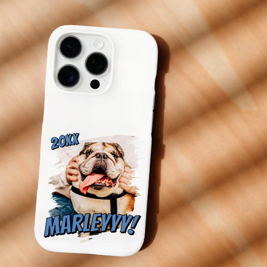 Modern Comic Simple Grunge Custom Pet Photo Case-Mate iPhoneケース