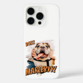 Modern Comic Simple Grunge Custom Pet Photo Case-Mate iPhoneケース (裏面)