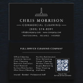 Modern Commercial Cleaning QR Code 名刺