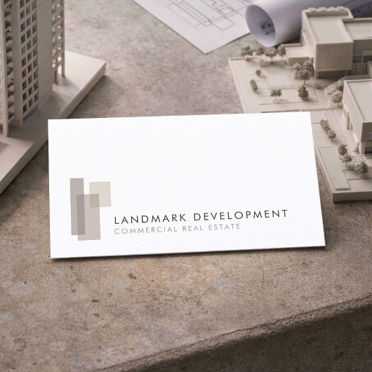 Modern Commercial Developer Logo 名刺
