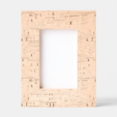 Modern community pattern Trendy Cute artwork  レーザー彫刻フレーム (正面)