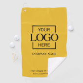 Modern Company Business Logo Yellow Branded  ゴルフタオル (インサイチュ)