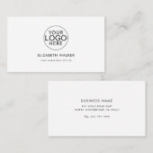 Modern Company Logo Employees 名刺 (正面/裏面)