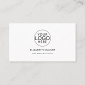 Modern Company Logo Employees 名刺 (正面)