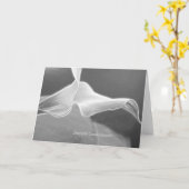 modern Condolence Card one Calla カード (黄色い花)