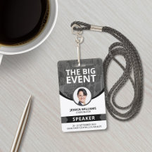 Modern Conference Event Guest Speaker ID Badge