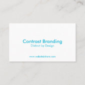 Modern Confident Simple Minimalist Corporate Bold 名刺 (裏面)