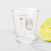 Modern Congratulations Grad Photo Graduation Arch ショットグラス (裏面)