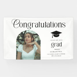 Modern Congratulations Grad Photo Graduation Arch 横断幕