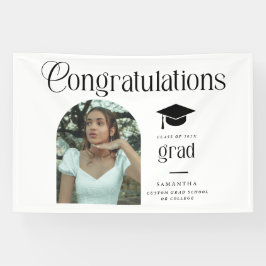 Modern Congratulations Grad Photo Graduation Arch 横断幕