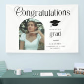 Modern Congratulations Grad Photo Graduation Arch 横断幕 (トレードショー)