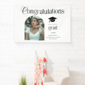 Modern Congratulations Grad Photo Graduation Arch 横断幕 (インサイチュ)