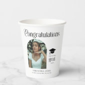 Modern Congratulations Grad Photo Graduation Arch 紙コップ (正面)