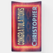 Modern Congratulations Graduation 横断幕 (縦)