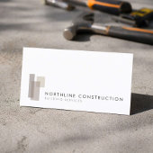 Modern Construction Company Logo 名刺