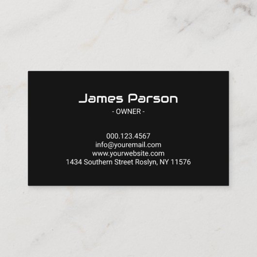 Modern Construction Crane Hammer House Logo 名刺 (裏面)