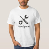 Modern Construction Handyman Tools Tシャツ (正面)
