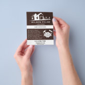 Modern Construction Handyman Tools Wood チラシ (手)