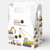 Modern Construction Simple Kid's Birthday フェイバーボックス (オープン)