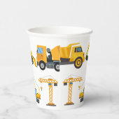 Modern Construction Simple Kid's Birthday 紙コップ (右)