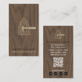 Modern Construction Wood Home Building Lux 名刺