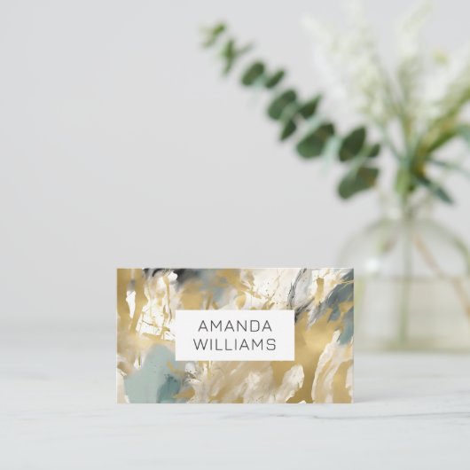 Modern Contemporary Abstract Consultant 名刺 (スタンド正面)