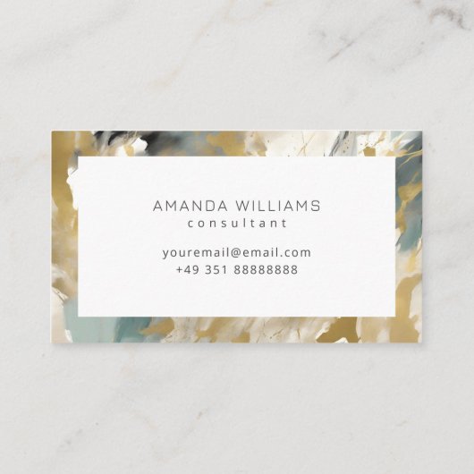 Modern Contemporary Abstract Consultant 名刺 (裏面)