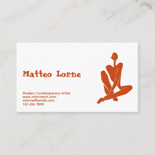 Modern Contemporary Artist 名刺 (正面)