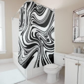 Modern Contemporary Bold Large Scale Abstract  シャワーカーテン (インサイチュ)