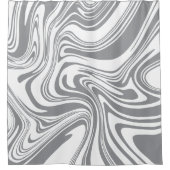 Modern Contemporary Bold Large Scale Abstract  シャワーカーテン (正面)