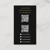 Modern Contemporary Gold Spiral Logo 名刺 (裏面)