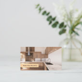 Modern Contractor - Sleek Kitchen & Construction 名刺 (スタンド正面)