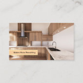 Modern Contractor - Sleek Kitchen & Construction 名刺 (正面)