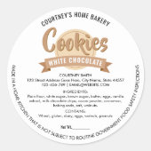 Modern Cookies Label Cottage Bakery Packaging ラウンドシール (正面)