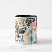 Modern Cool Grunge Besties Best Friends BFF Photo マグカップ (中央)