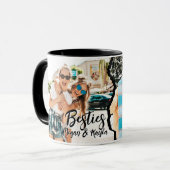 Modern Cool Grunge Besties Best Friends BFF Photo マグカップ (正面左)