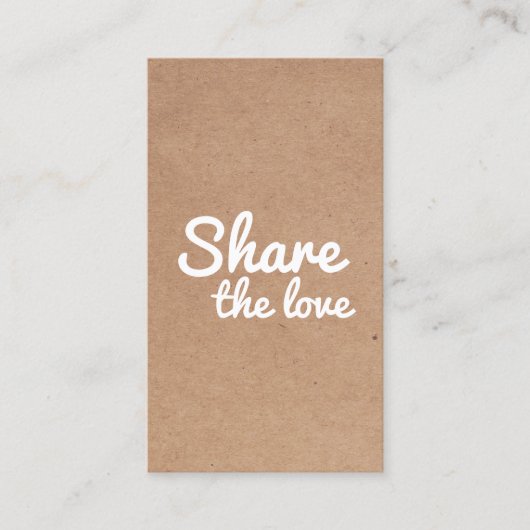 Modern Cool Printed Kraft Bold Salon 紹介カード (正面)