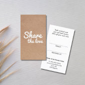 Modern Cool Printed Kraft Bold Salon 紹介カード