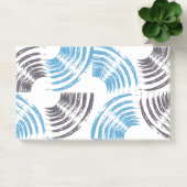Modern, cool, trendy blue abstract brush strokes ポストイット (オフィス)