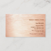 Modern Copper Hairline Design Professional 名刺 (裏面)