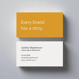 Modern Copywriter Freelance Writer  名刺